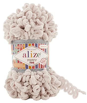 Alize Puffigt fint garn babyfilt garn parti om 3skn 300 g 48 yds 100 % mikropolyester mjukt garn handstickgarn supertjockt skrymmande vävt garn (599)