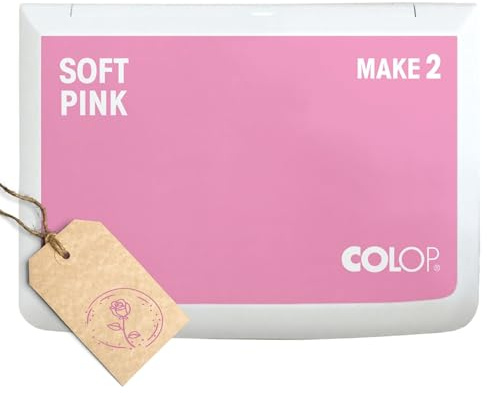 COLOP MAKE 2 Stempelkissen | Rosa/Pink | 110 x 70 mm | wasserbasiertes, schnelltrocknendes Stempelkissen für Holzstempel & Kreativstempel | DIY & Büro