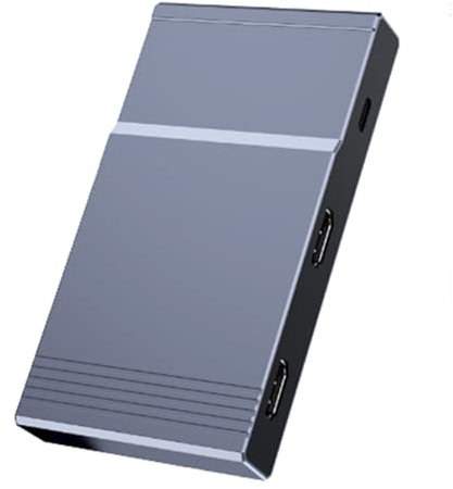 Tarjeta de captura de video USB C a doble HDTV para monitores dobles, 4K 60Hz, adaptador doble HDTV para 2 monitores, adaptador de dispositivo de transmisión