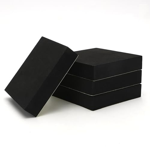 Självhäftande skumgummi, 4 stycken självhäftande skumplattor, 150 x 150 x 20 mm skumgummi, självhäftande för möbler, gör-det-själv-projekt, dekoration