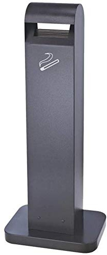 sdSDGrw cenicero para exteriores, Cenicero De Pie Al Aire Libre, Piso Barril Pintura Metal Bote Basura Comercial Moderno A Prueba Viento Columna Ceniza