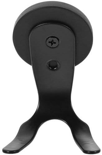 Veemoon Crochet Magnétique Noir pour Couronne de Porte, Support en Fer sans Bavure, Design Magnétique Solide pour Portes et Surfaces Métalliques
