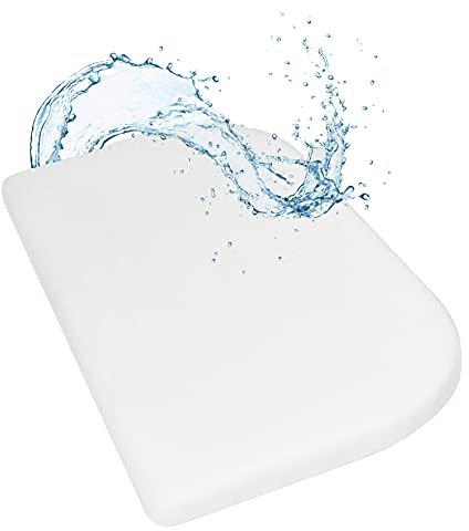 WhizProducts Wasserdichtes Spannbettlaken 81x42 cm kompatibel mit Babybay Original - Spannbetttuch mit integriertem atmungsaktiven Matratzenschoner