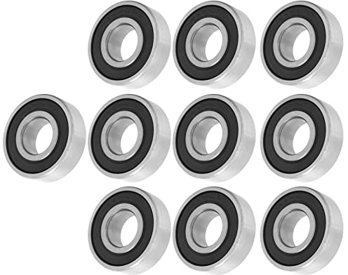 Tyenaza 10Piezas Rodamiento 6202-RS, 35mm Rodamientos de Bolas, Rodamientos de Ranura Sellados con Goma, Rodamientos Rígidos de Bolas, para Bricolaje, Tornos, Motores, Impresoras 3D, Fresadoras