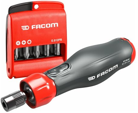 FACOM Tournevis Assisté 4V E-PROTWIST avec Embouts PH-PZ-6 Pans Hex - Jeu de 12 Pièces - ATPA4V.J12IPB
