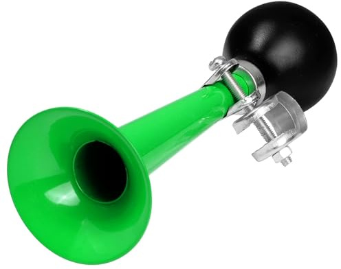 Bugle Horn Kids Bike Horn: Air Horn for Vehicles Bicycles Golf Cart Classic Vintage Aluminum Alloy Bike Horn (Green