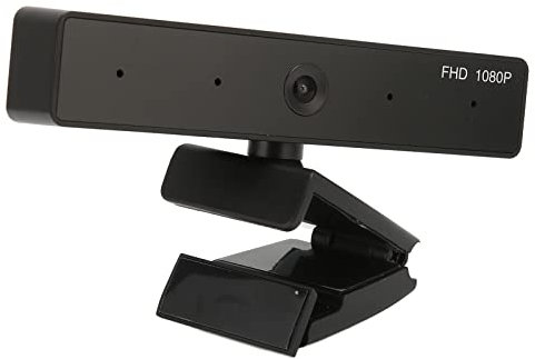 Webcam avec Microphone, Webcam HD 4k, Rotation Libre Horizontale à 360 Degrés, Interface USB de Prise de Son Omnidirectionnelle pour L'enregistrement D'appels, de Conférences, de Jeux