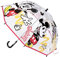 CERDÁ LIFE'S LITTLE MOMENTS Mickey Mouse Regenschirm für Kinder Transparent - Mickey Mouse Aufdruck - Manuelles Öffnen - Aus 100% POE mit Fiberglasgestell - Original Produkt in Spanien Designed