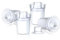 Nuby Baby Milk Powder Dispensers - Easy to Pour |Travel Ready | Compatible with Most Bottles, Including RapidCool (Pack of 6)