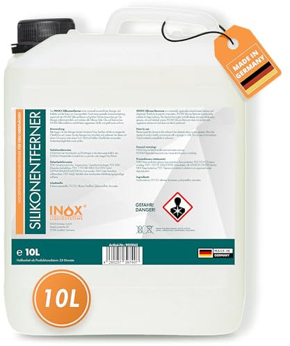 INOX® - Silikonentferner 10l IX400 | Der Silikonreiniger entfernt mühelos Fette, Öle & Silikon | Intensive Reinigung | Wachsentferner für Autolack | Besonders schonend