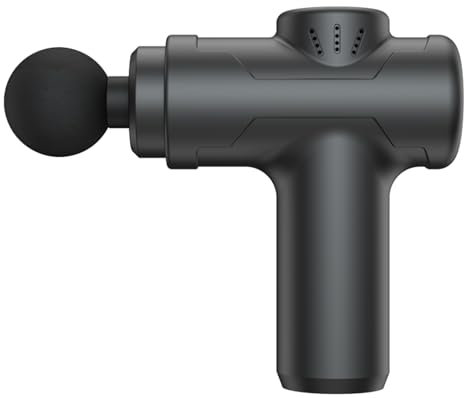 Massage Pistole und Massage Gun für Muskelerholung mit 4 austauschbaren Massageköpfen, 6 Vibrationsgeschwindigkeiten, Mini Massagepistole für Unterwegs und Professionelle Massagegerät für Zuhause