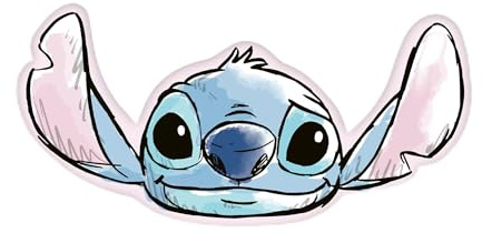 Herding, Cuscino Decorativo Disney Stitch, 42,5 x 21,5 cm, 100% Poliestere, Cuscino Sagomato