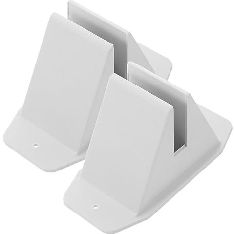 POPETPOP 2Pièces Support de Clôture Plastique Lot de Bases Antidérapantes pour Jardin Accessoires de Clôture Stables et Durables