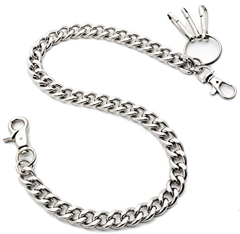 ZOYLINK Panzerkette Hosenkette Schlüsselkette Kette Wallet Chain Geldbörse Kette Geldbeutelkette Punk kette Bikerkette