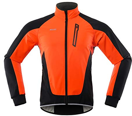 Lixada Uomini Ciclismo Giacca Impermeabile Antivento Termico Pile Ciclismo Jersey MTB Bicicletta Equitazione Corsa Autunno Inverno Giacca Cappotto Adatto per Ciclismo Corsa Alpinismo