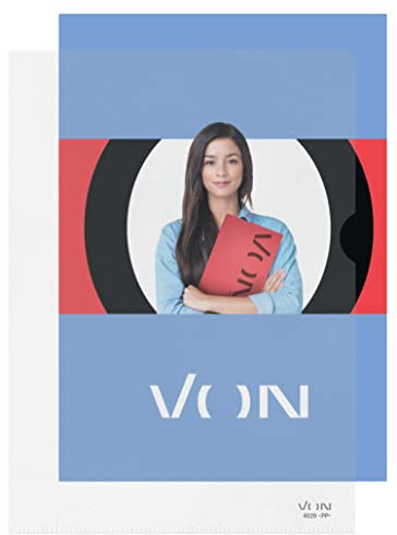 VON Leitz 50er Pack Sichthülle A4, Transparente Aktenhülle aus strapazierfähigem 30% Pre-Consumer-Recycling-Kunststoff, Projektmappen mit 40 Blatt Kapazität, Recycelbar, 115 mic, 40291003