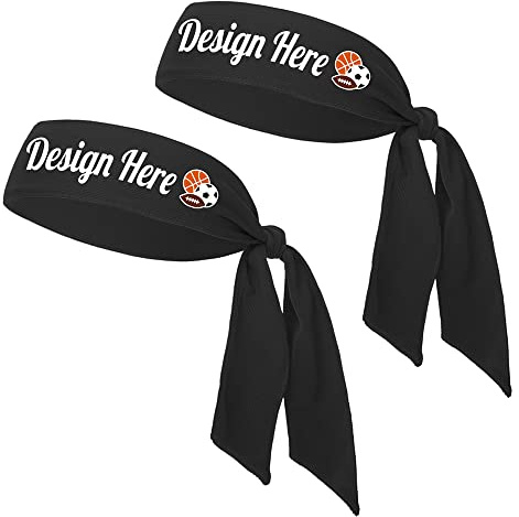 TOPTIE Fascia per capelli personalizzata, fascia per il sudore, fascia sportiva, crea la tua fascia con logo