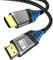 Cuszwee HDMI Kabel,HDMI 2.1 Kabel Ultra 48Gbps HighSpeed 8K@60Hz 4K@120Hz 7680P eARC HDCP 2.2&2.3 DTS:X Dynamische HDR Dolby Atmos Kompatibel mit PS5/4/3,HDTV,Ethernet,Xbox Series X/S,PC,Mac 1Meter