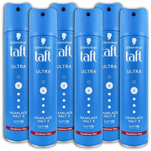TAFT Ultra 4 - Lote de 6 lacas para el pelo (6 unidades, 250 ml)