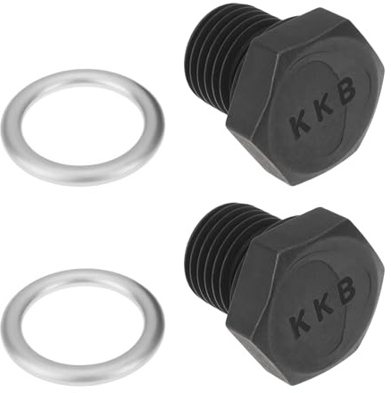 LT Easiyl 2X Tornillos de Drenaje de Aceite para Coche 005565S N90288901 M14 X 1,5 Mm Compatible con VW