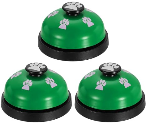 QUARKZMAN 3Pcs Campanelli Da Tavolo, 2.8 Campanello Servizio Reception, Campanello Da Banco Per Ufficio, Hotel, Classe, Cena, Ristorante, Addestramento