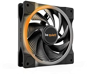 be quiet! Light Wings 120mm PWM high-speed Lüfter, ARGB-Beleuchtung, vielzählige Farben und Effekte, 18 ARGB LEDs, 9 geräuschoptimierte Lüfterblätter, hoher Luftdruck, leiser Betrieb