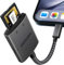 WNXSLAOD SD/Micro SD Card Reader for iPhone iPad - Dual Slot Memory Card Adapter, No App Required