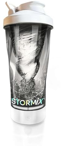 STORMIX – Mezclador de Proteinas eléctrica | Textura untuosa | Preparación homogénea para proteínas, pre workout | Capacidad 700 ml | Tritan & ABS, sin BPA | Bajo volumen sonoro | Recargable USB