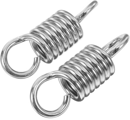 TOBBOMEY 2piezas Muelles De Compresión para Hamacas Muelles De Suspensión De Metal para Sillas De Columpio y Sillas De Resistente y Duradero