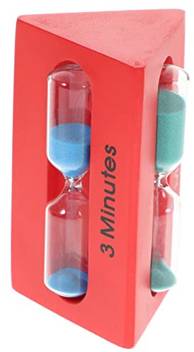 Zerodeko Timer Da Minuti in Legno e Vetro Colorata Per Ragazzo Ragazza Ragazza Da Minuti Per Lavarsi i Denti e Altre Attività