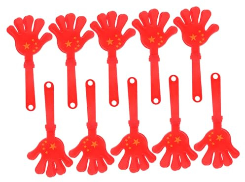 HEALEEP 10piezas Aplaudidores De Mano De Prop De Fiesta Ruidoso Para Celebraciones y Eventos Escolares y Creativo