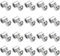JEYORZY 20 pcs Morsetto per Cavo, Filo Metallico Corda Morsetti, morsetti per cavi tappo terminale a vite, Acciaio Cavo Morsetti, Singolo BuchiCorda Raccordi Morsetto, Adatti per fili funi metalliche