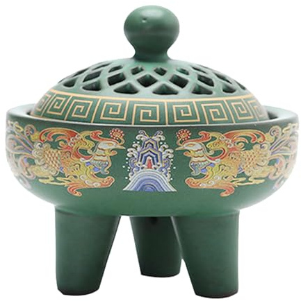 Quemador de Incienso de Bobina, incensario de Cono de Incienso de reflujo, incensario portátil, Adorno de aromaterapia de Escritorio para el hogar, Dormitorio, SPA, Estudio, Yoga, Camping, al Aire