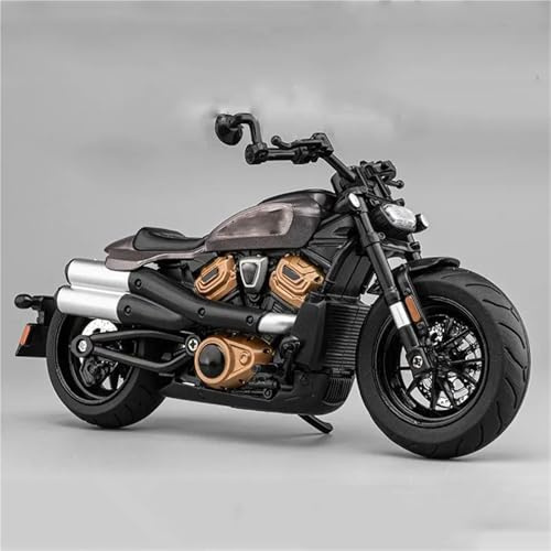 HFMXZHI Modèle réduit de Moto Moto Miniature Moulée sous Pression De Course 1/12 pour Harley pour Davidson pour Sportster S, Modèle en Alliage(Grey)