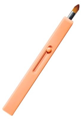 JOINPAYA Pincel para Labios Retráctil Portátil Naranja Cálido, Aplicador de Lápiz Labial Compacto, Accesorio de Maquillaje Profesional para Uso en Salones y Viajes, Herramienta de Belleza