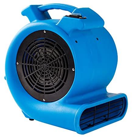 Mounto 1/2hp Air Mover Floor Drying Blower Fan - Powerful 1/2HP Motor Carpet Dryer, 2200 CFM Air Flow, Lightweight Design, 2-Speed Settings for Drying, Cooling & Circulation