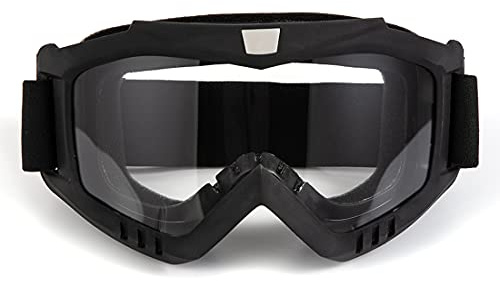 evomosa Lunettes de Moto Protection Contre le Vent Lunettes de Protection des Yeux lunettes d'équitation pour hommes femmes ski cyclisme sport (Lentille transparente)