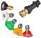 Aim Tools Hochdruckreiniger Adapter kompatibel mit Kärcher K2 K3 K4 K5 K6 K7 Hochdruckreiniger-Pistole, 1/4'' Schnellkupplung, mit 5 Spritzdüsen