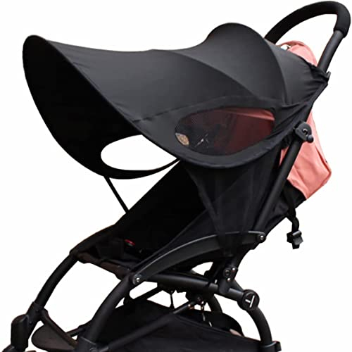 Baby Kinderwagen Sonnenschutz Universal UV Schutz 50+ Sonnenverdeck Faltbar Verstellbar Buggy Sonnenschirm Wasserdicht Winddicht Anti-UV Sonnendach für Kinderwagen Buggy Kutsche Babyschale Sportwagen
