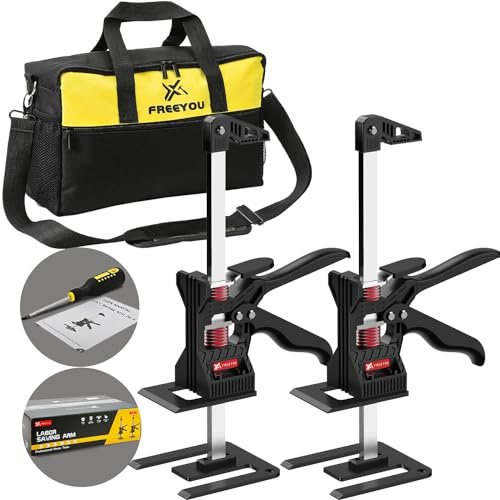 Labor Saving Arm Jack(2 Pcs),Height Lifting Device with Portable Bag,Suitable for Door & Window Lifting,Drywall,Tables Lifts etc(13inch)