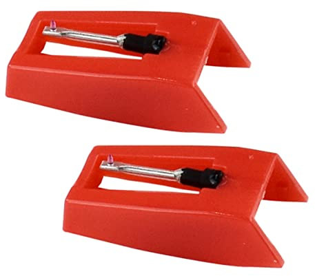 Toyvian Rot Vintage Schallplatte Nadel Stylus Grammophon Ersatz Teil Zubehör Plattenspieler Nadel Einfache Installation Ohne Werkzeug Hervorragende Klangqualität Mit Konischer