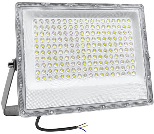 CREATESTAR Faretto LED da Esterno 150W, 14750LM 6500K Luce Bianca Fredda, IP66 Impermeabile, Faro LED Regolabile a 180° per Giardini, Terrazze, Garage e Sicurezza, Risparmio Energetico faretti led