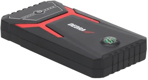 Dedra Power Bank Démarreur (Booster) – Jump Starter Compact 8000 mAh Li-ION – Aide au Démarrage 12V pour Voiture, Moto, Bateau – Lampe LED et Chargeur USB (DEPP0800)