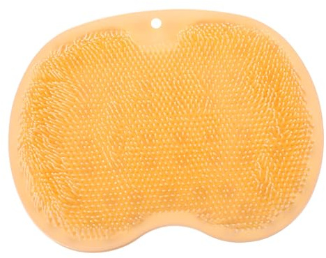 GOOHOCHY Tapis de Antidérapant pour Massage et Exfoliation des Nettoyeur Pied avec Brosses Tapis de Bain Pratique pour Plantaires Accessoire Bain Sûr et Hygiénique Couleur