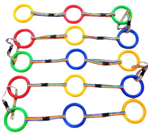15 corde da passeggio per bambini in età prescolare, guinzaglio anti-smarrimento con anello in plastica per asilo nido, asilo nido, attività all'aperto, corda da passeggio per camminare