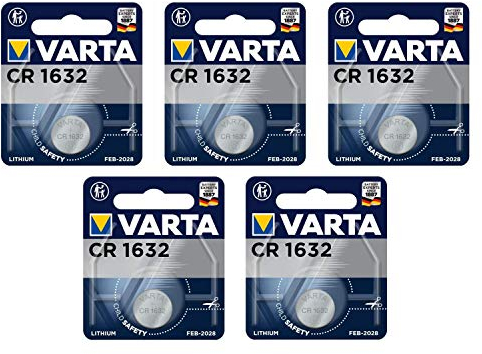 Varta CR1632 5er set, knopfzelle