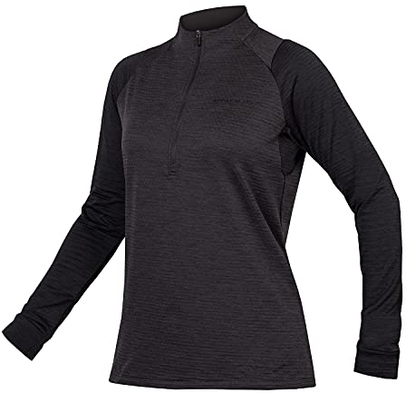 Endura Women's SingleTrack Long Sleeve MTB Cycling Jersey, Black, XXL