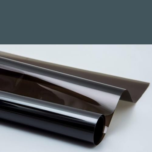 3m x 50cm Film Solaire Noir Teinté VLT 5% Pellicule Vitres Auto Latérales Film Noir Foncé pour Voiture Bâtiment 3 mètres à 50cm