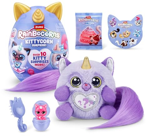 Rainbocorns 92104G Plyschleksak, Ragamuffin (Fluffles), 21.5 cm