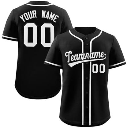 KONG JIMFAN Personalisiertes Baseball Trikot,Individuell Bedruckt Namen Nummer & Logo,Fußballtrikot Für Erwachsene Und Kinder Unisex Football Kostüm Personalisierte Trikot Baseball Trikot(5)